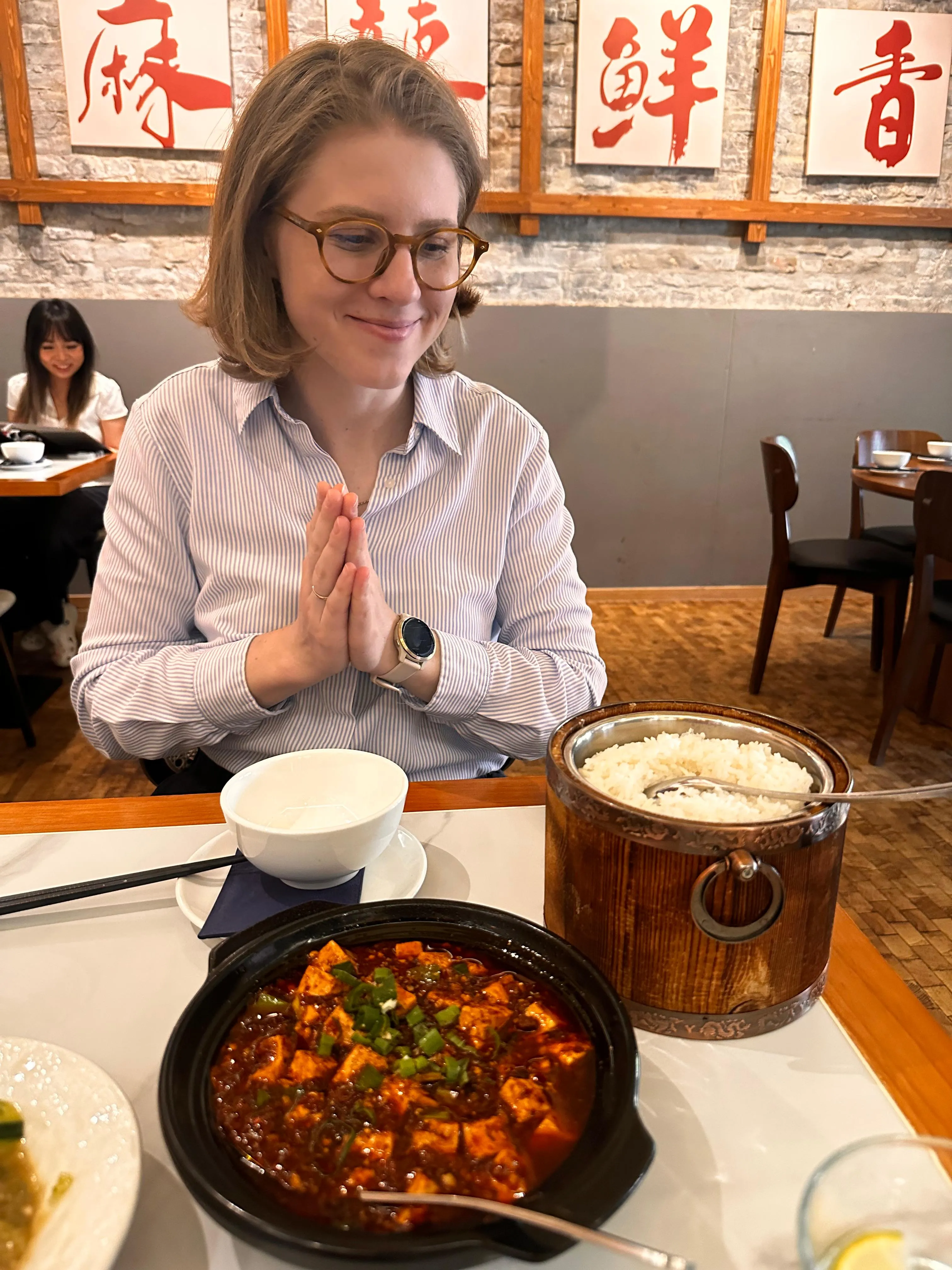 Mapo tofu at a Sichuan restaurant